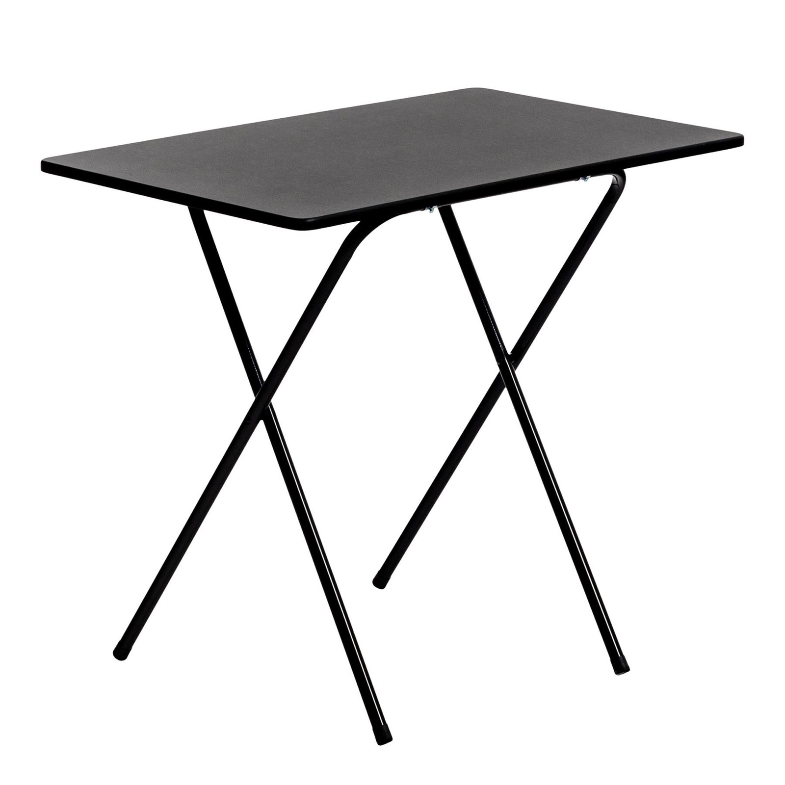 Wooden Folding Desk Home Office Workstation for PC Laptop Study Black/Black