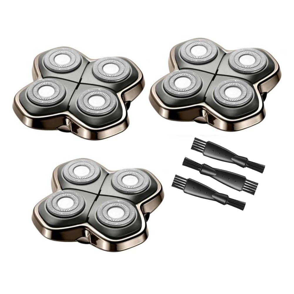 3PCS Shaver Replacement Heads for Skul Pitbulls Gold PRO, Silver PRO,8484