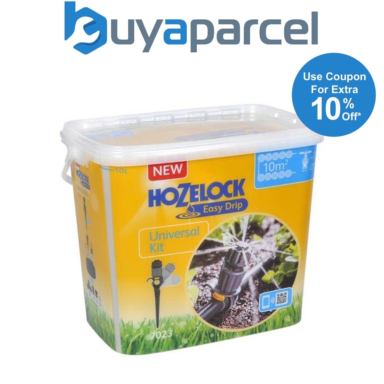 Hozelock 7023 Easy Drip System Universal Complete Garden Watering Kit Up To 10m2
