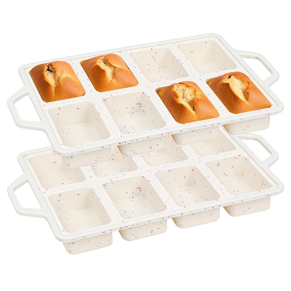 Dishwasher Metal Reinforced Frame Non-Stick Silicone Bread Loaf Pans Q1H59949