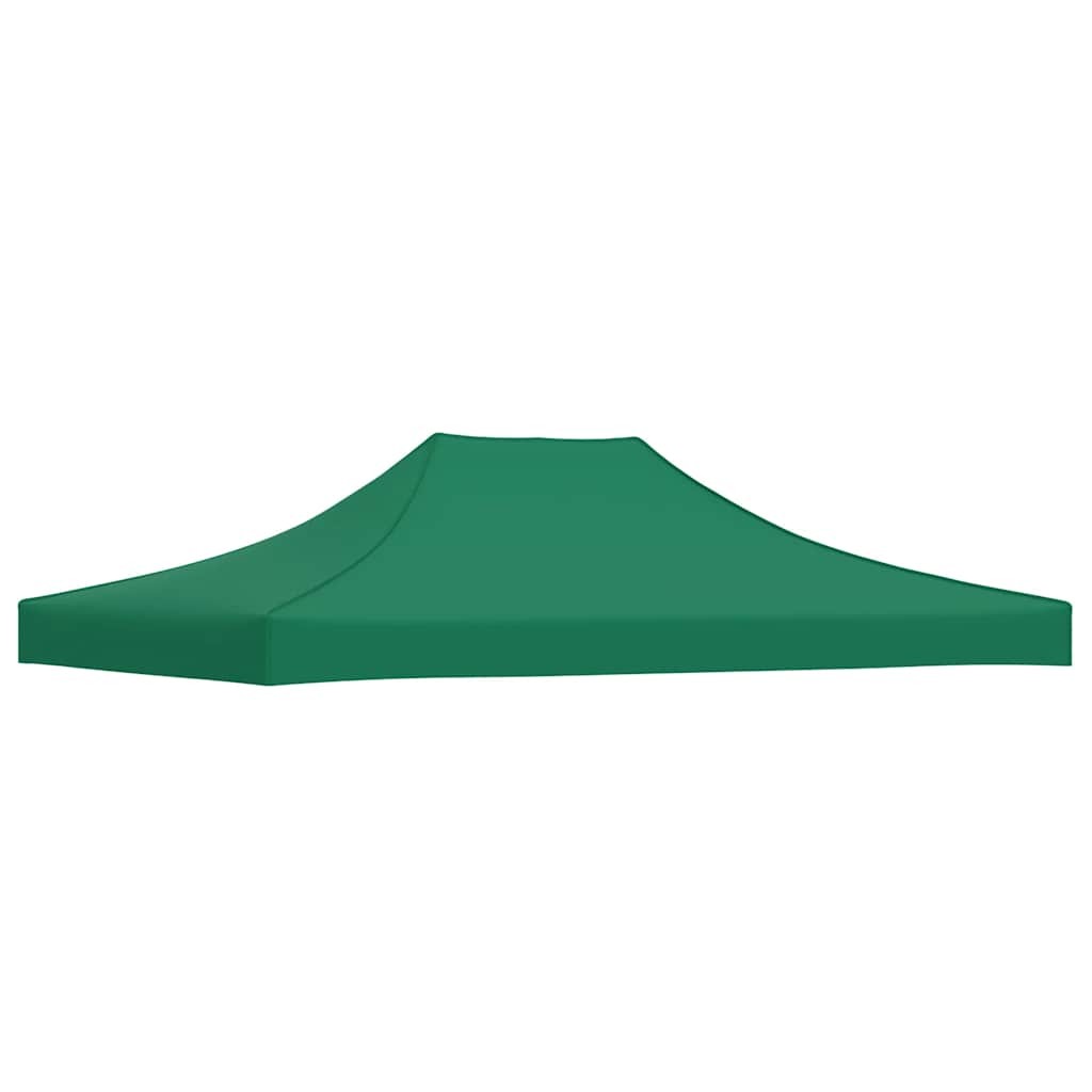 Party Tent Roof 4x3 m Green 270 g/m² Replacement Canopy Gazebo Cover vidaXL