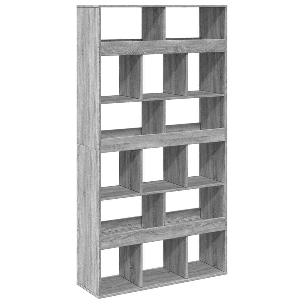 Room Divider Privacy Screen Partition Grey Sonoma Engineered Wood vidaXL