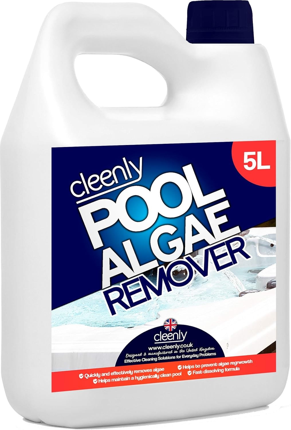 Cleenly Pool Algae Remover - Removes & Prevents the Growth of Green in Water -