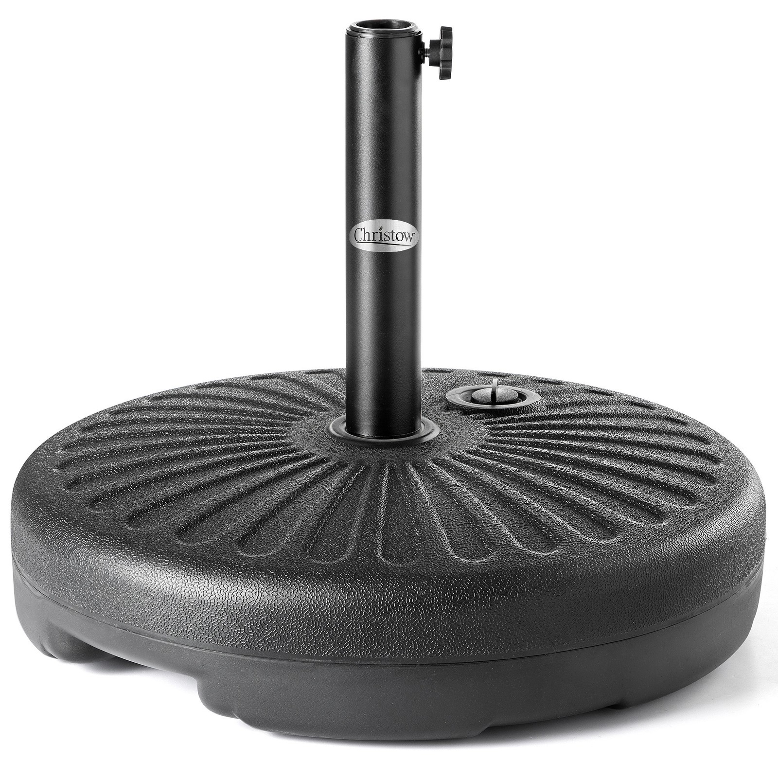 Plastic Parasol Base 35kg Round Garden Umbrella Holder Stand Water Sand Filled