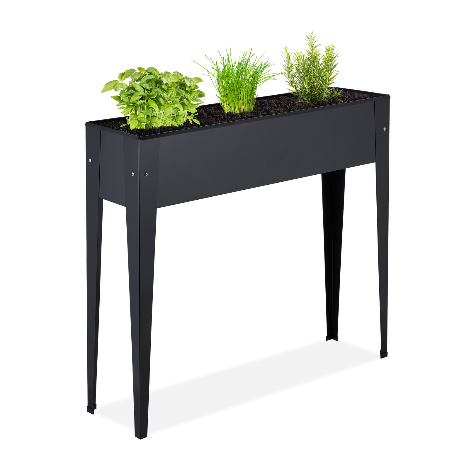 Raised planter Elevated Plant Box Narrow Herb Trough Weatherproof Lightweight
