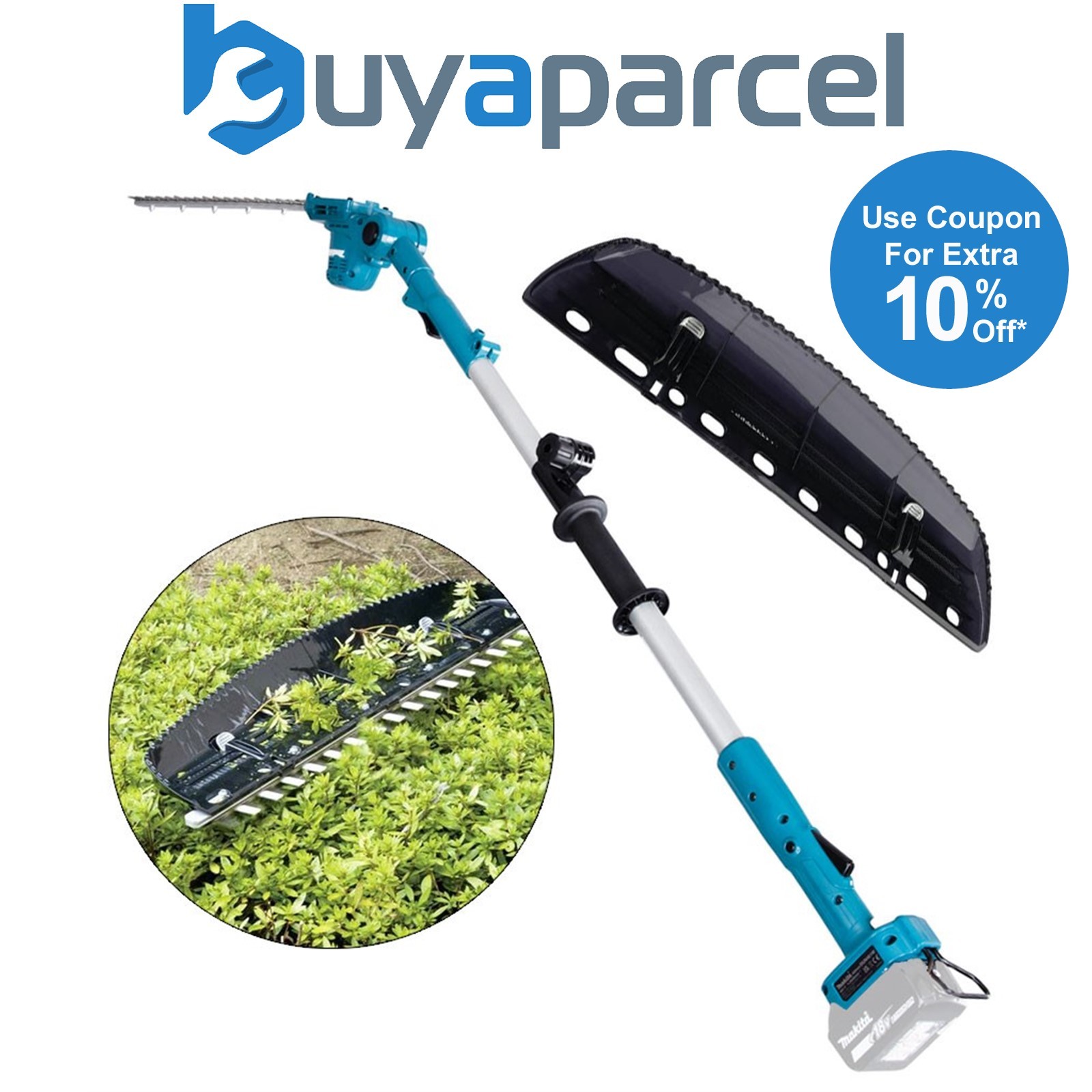 Makita DUN461WZ LXT 18v Telescopic Cordless Pole Hedge Cutter Leaf Chip Receiver