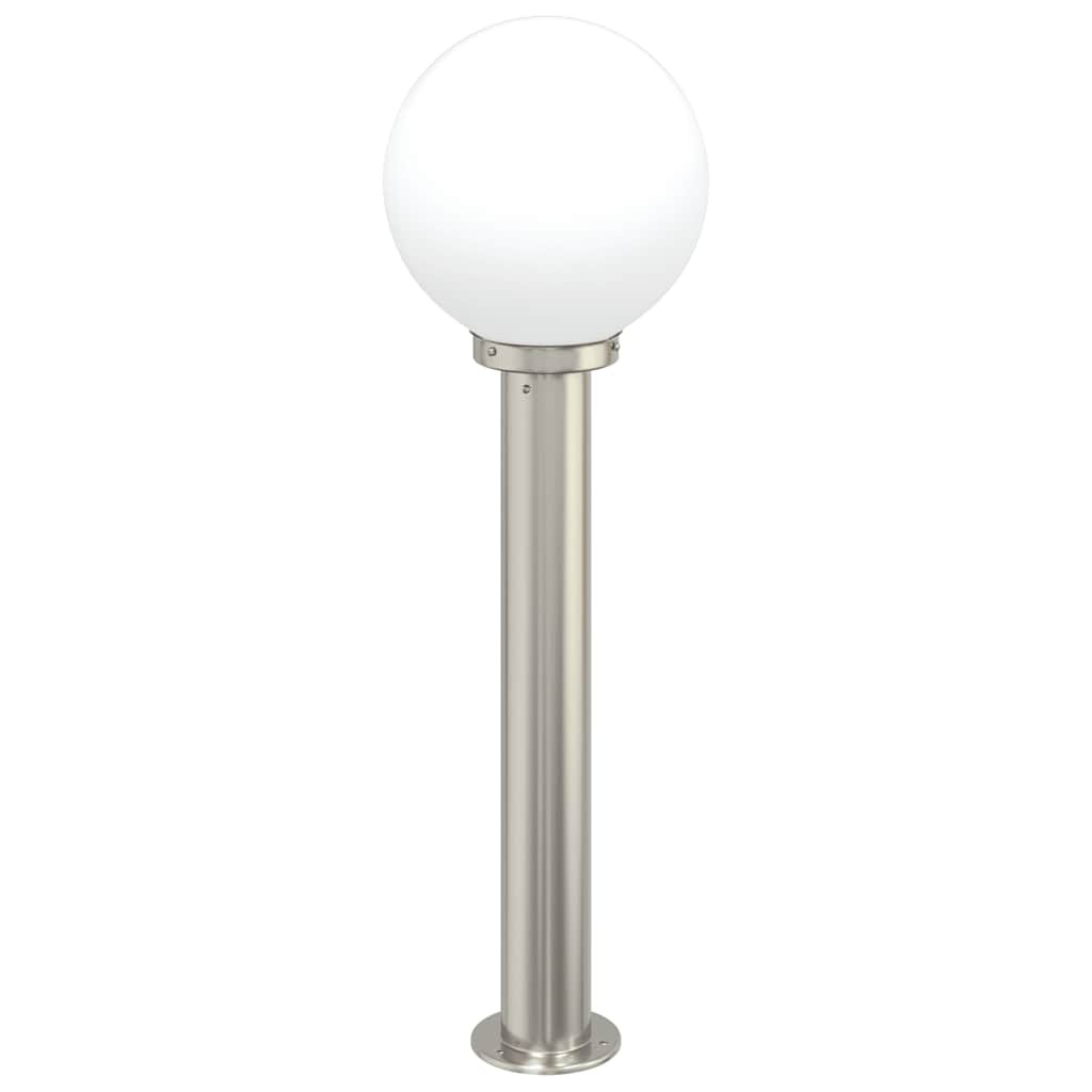 Bollard Light 80 cm Stainless Steel Silver IP44 Outdoor Garden vidaXL