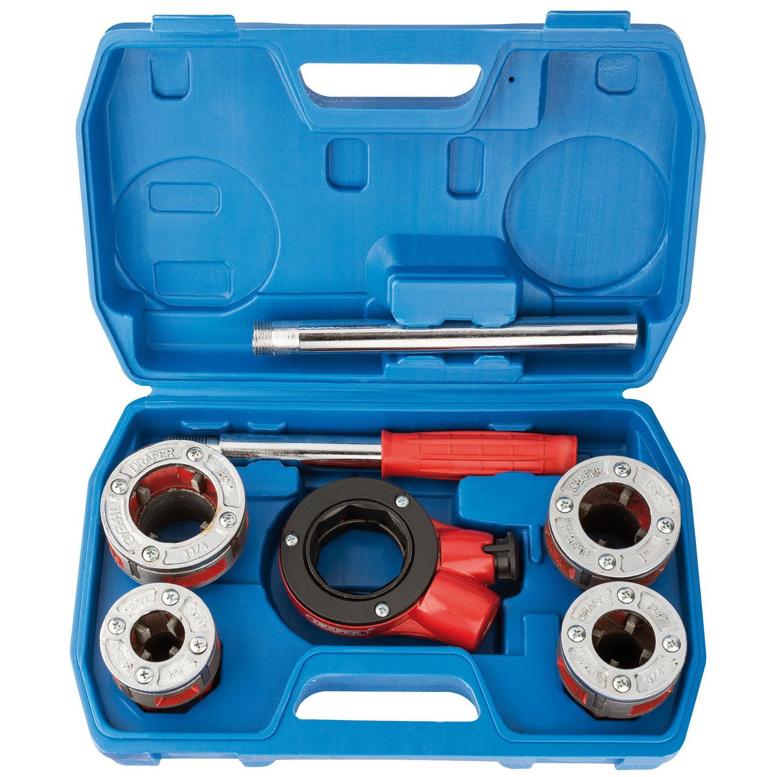 1x 7 Piece Draper Imperial Ratchet Pipe Threading Kit - 22498