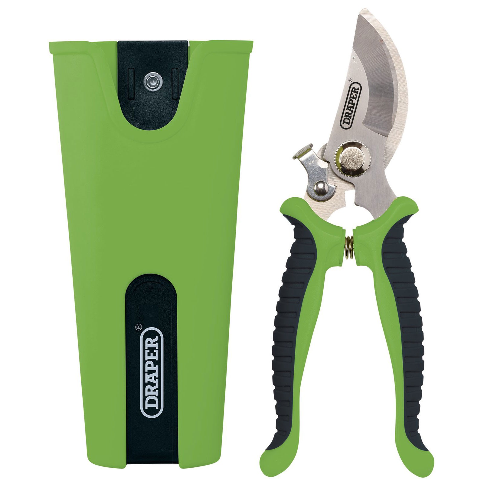 Draper Stainless Steel 190mm Bypass Secateurs and Holster Set