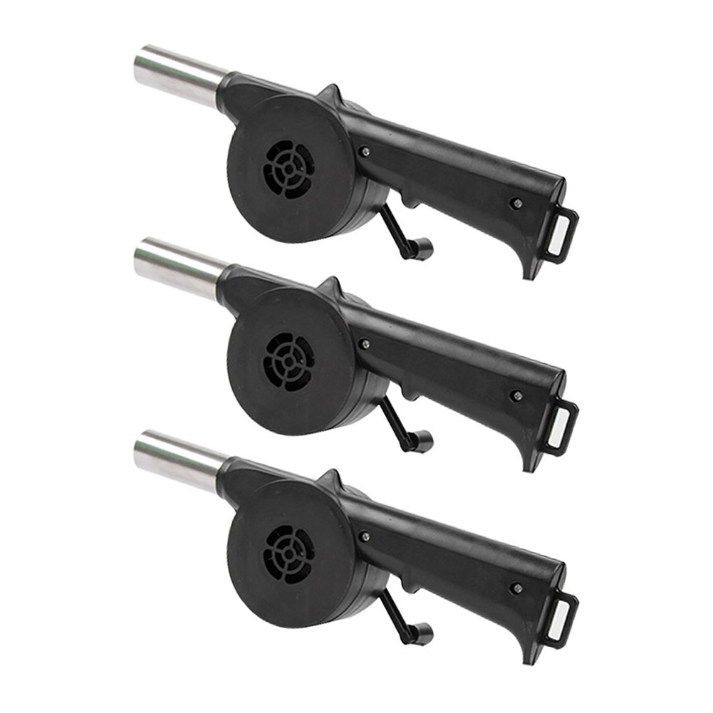 3X(3pcs Hand BBQ Fan Outdoor BBQ Fan Air Blower for Barbecue Picnic Manual4221
