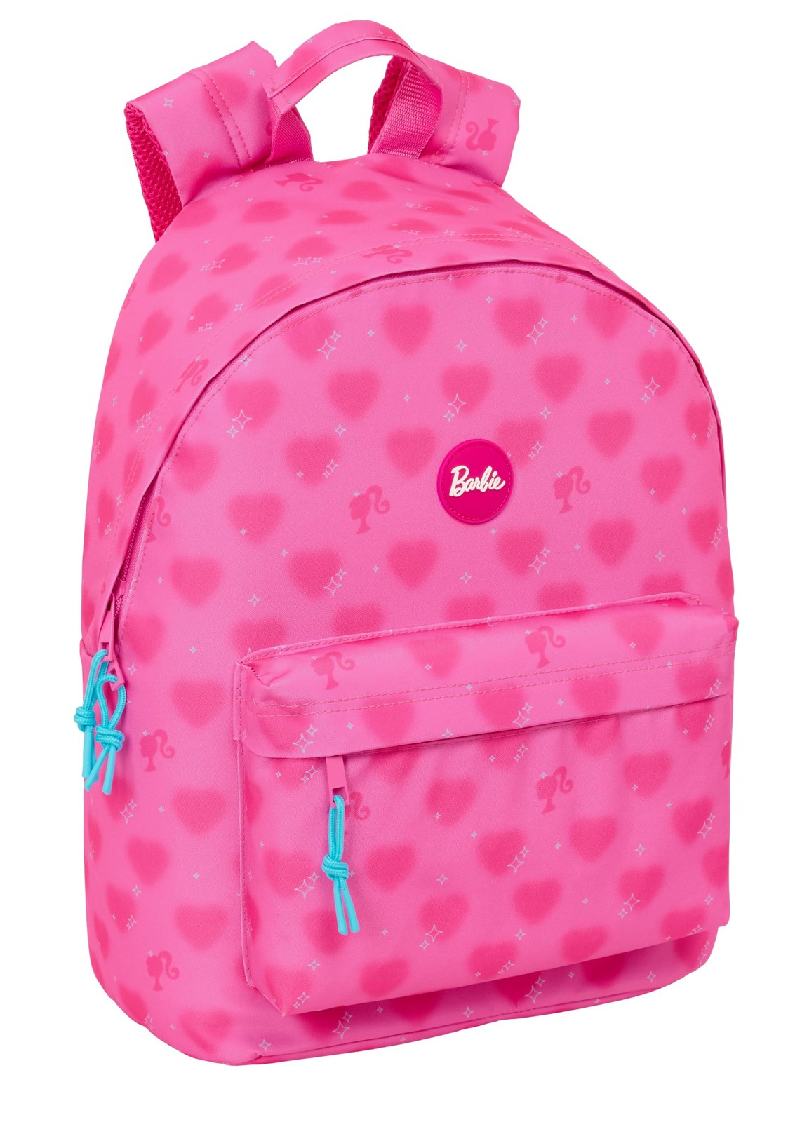 safta BARBIE CORAZONES - 14.1 Inch Laptop Backpack, Ideal for Youth of Different