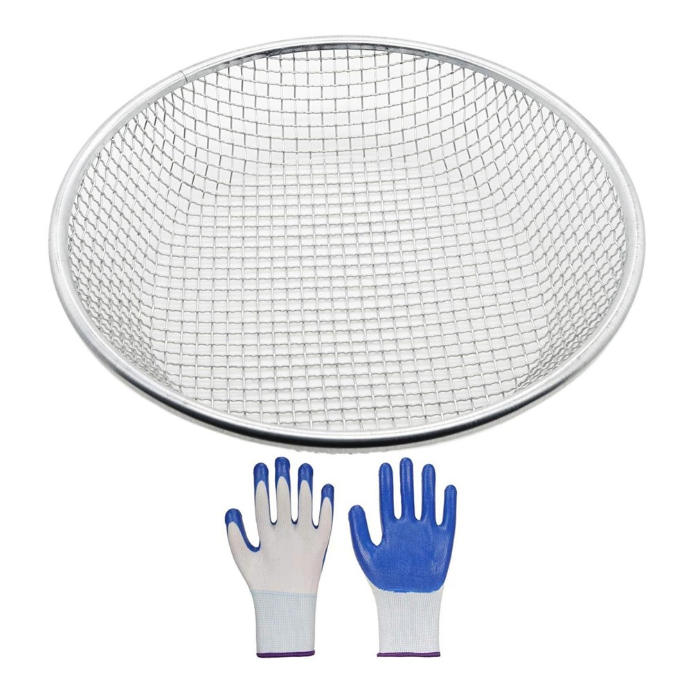 3X(Gardening Sand Soil Compost Sifter, Sieve for Sand Rocks Dirt Compost,1494