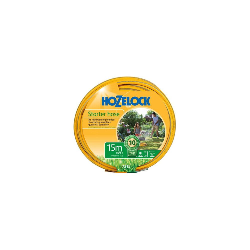 Hozelock Hose Pipe Reel Maxi Plus Hose General Purpose 15m 12.5mm Garden Lawn