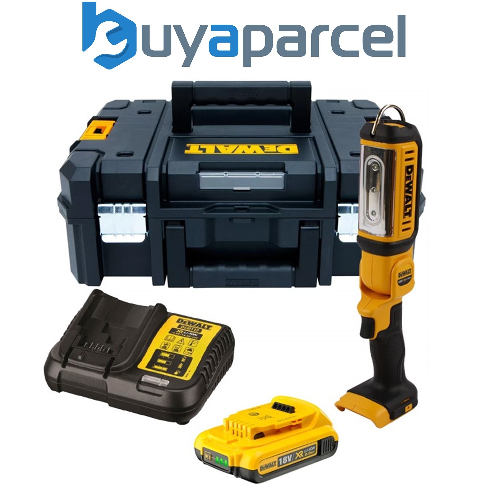 Dewalt DCL050 18V Cordless LED Light Torch XR 9 Point Pivot Head + Battery