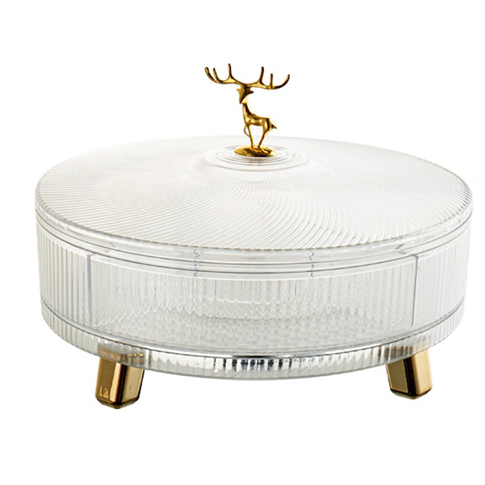 1 PCS -Layer Rotating Light High-Grade Bowl Home Multifunctional White M3B86887