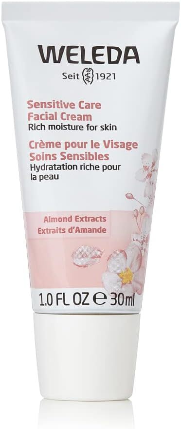 Weleda Sensitive Care Facial Cream, Organic Face Cream w. Natural Almond Extrac