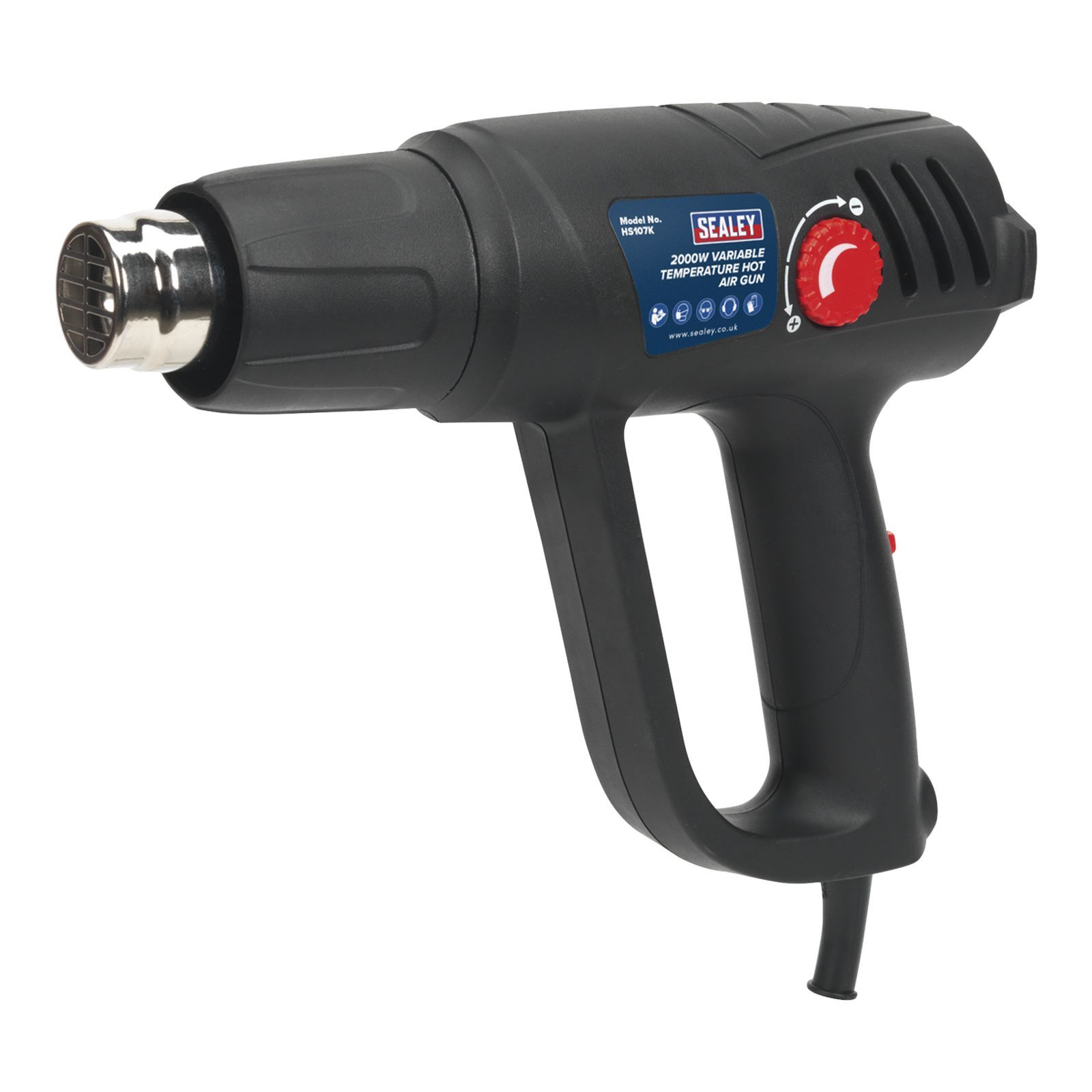 Sealey Variable Temperature Hot Air Gun Kit 2000W 50-450°C/90-600°C Hot Air Guns