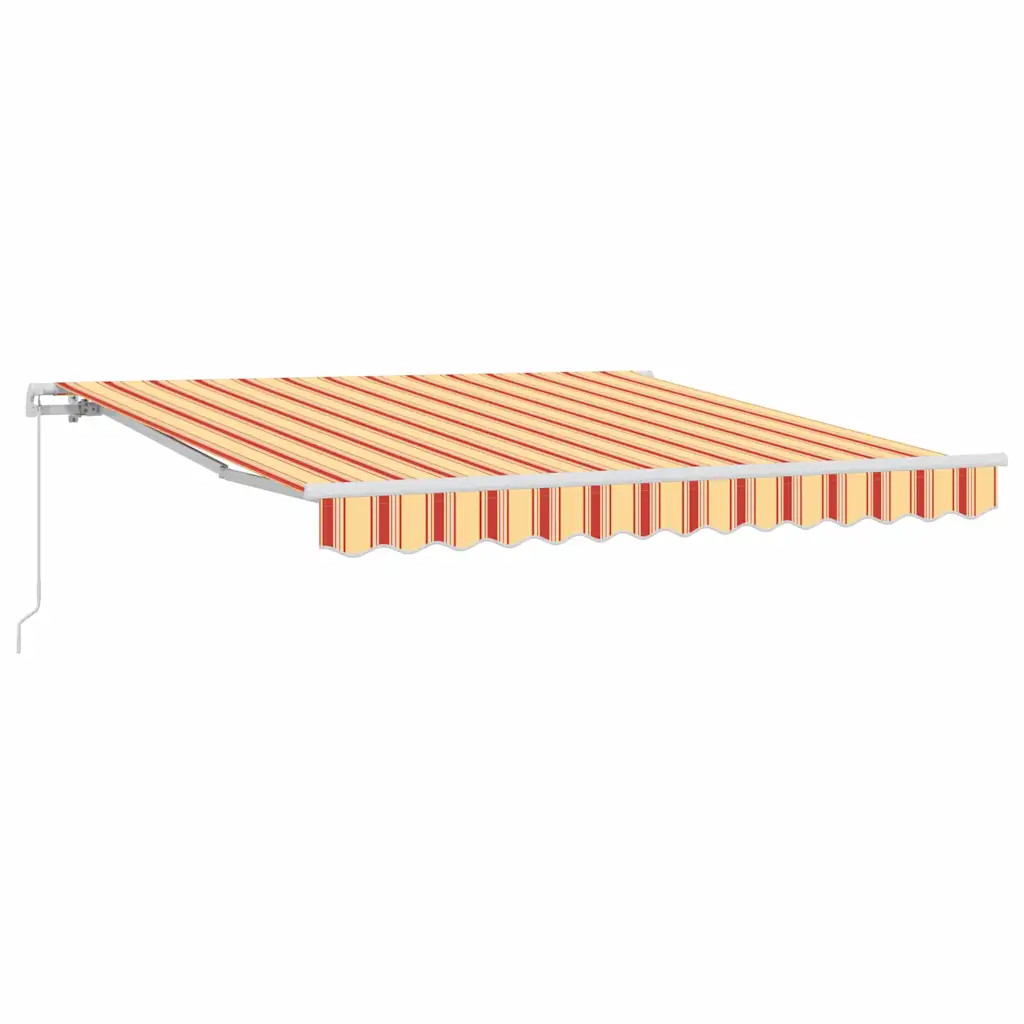 vidaXL Retractable Awning Retractable Yellow and Orange 300 x 250 cm, Retractabl