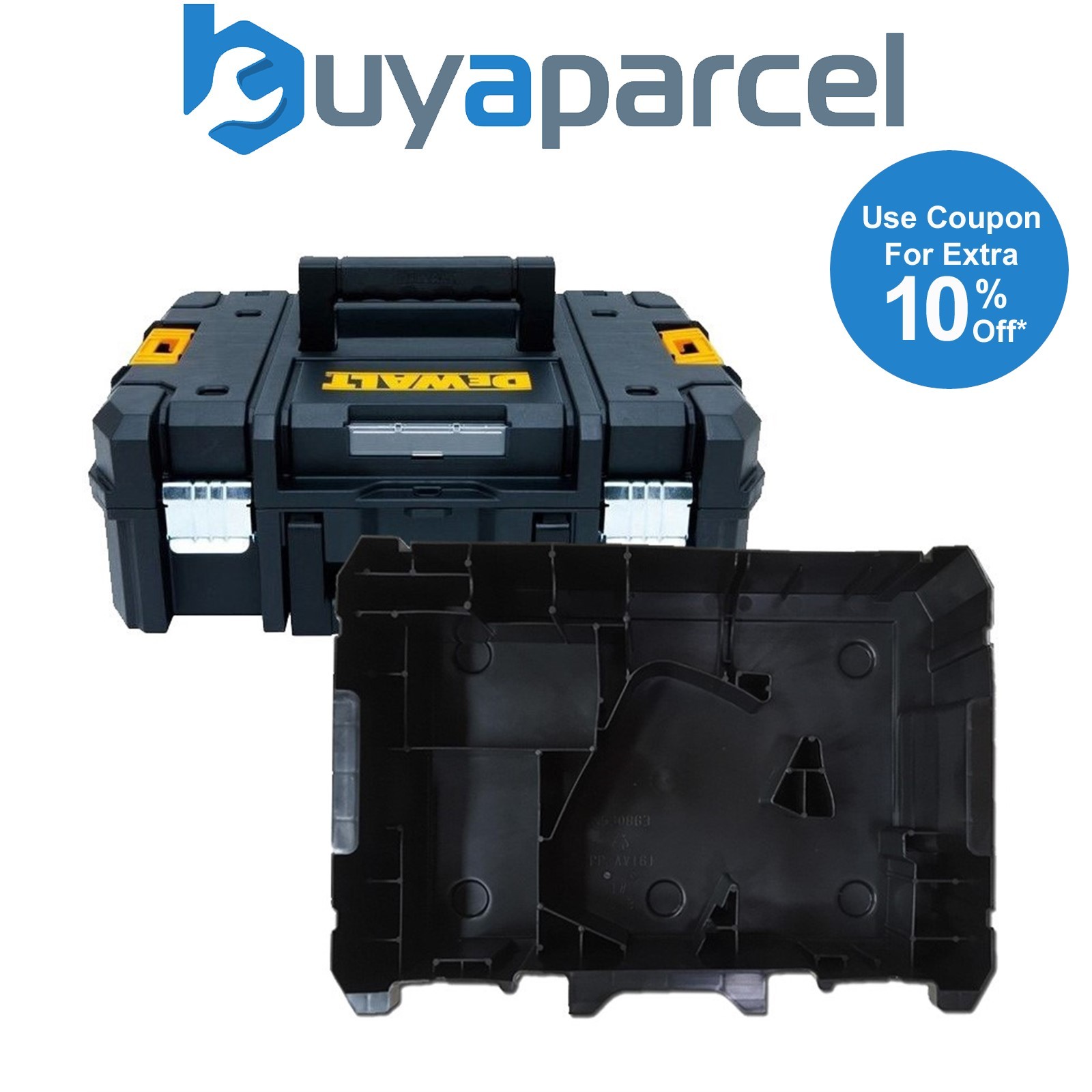 Dewalt DWST1-70703 TStak II Power Tool Storage Box T-STAK + DCD996 DCF887 Inlay