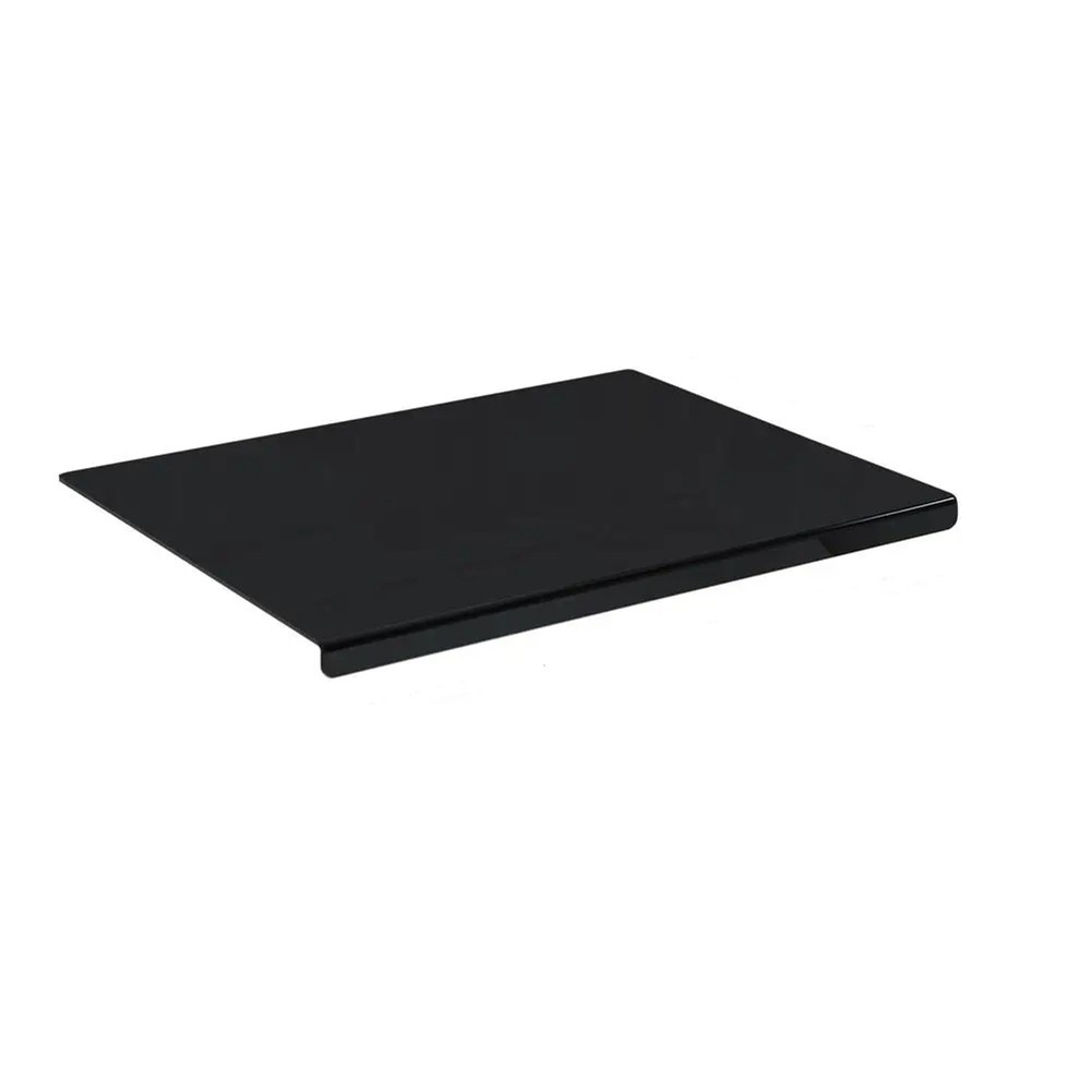 Black Acrylic Cutting Board with Lip, Size 17.7X13.7 Inch, No-Scratches,2514