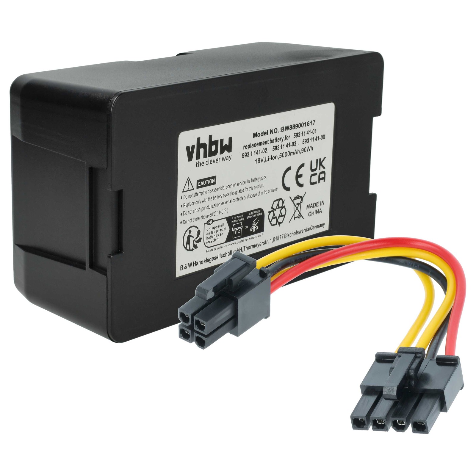 5000mAh Battery, Power Cord for Husqvarna Automower 320 310 315 315X 330X