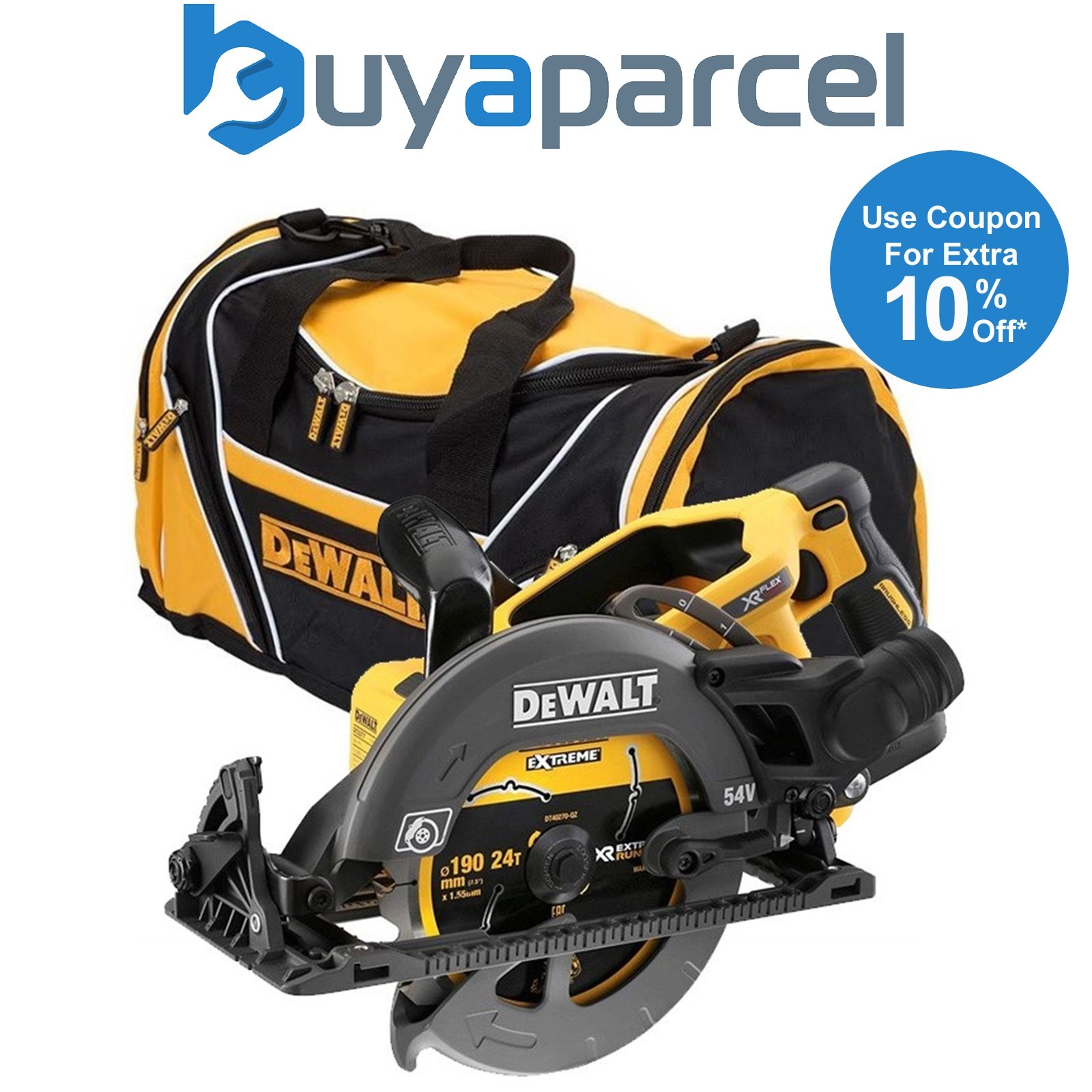 Dewalt DCS577N 54v XR Flexvolt Circular Saw High Torque 190mm Brushless + Bag