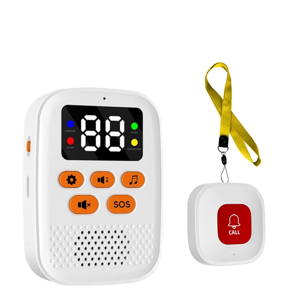 2X( Caregiver Call Button SOS Emergency Monitor with Vibration, Personal2875