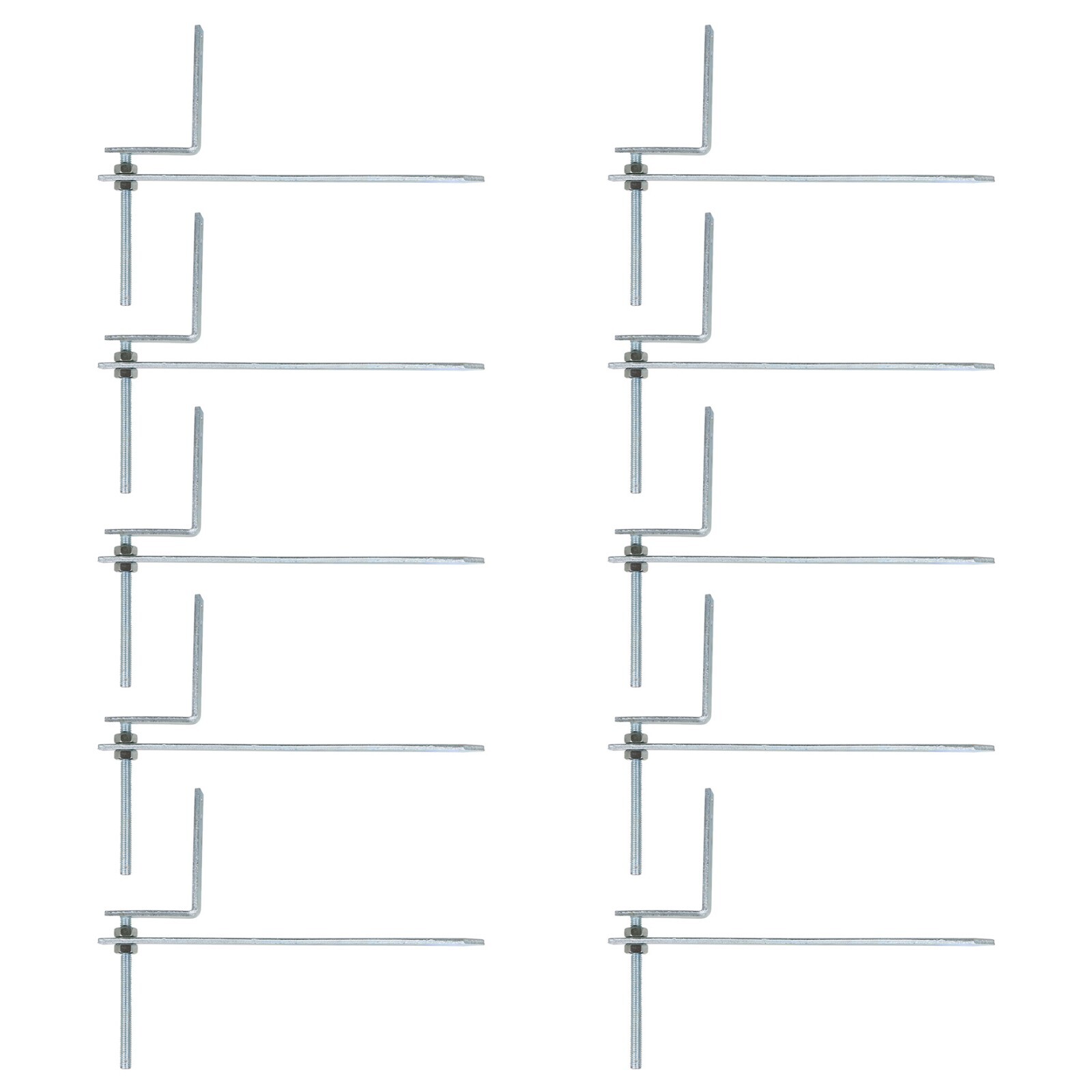 Gutter Rise & Fall Bracket Universal Steel Adjustable Fascia Support Kit 10 Pack