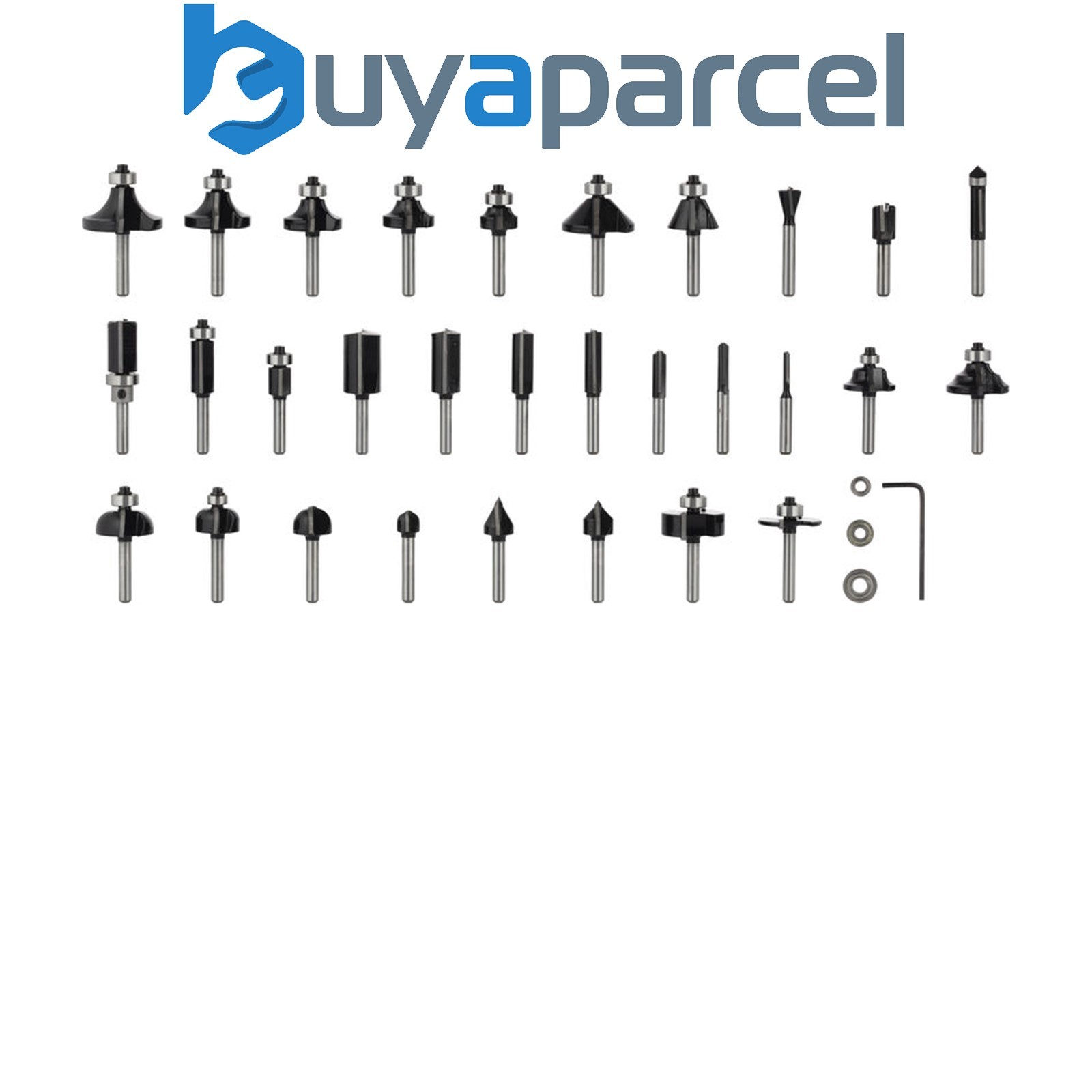 Bosch Router bit sets PRO Router Bit Mixed Set Shank 6 mm 30 pcs 2607017474