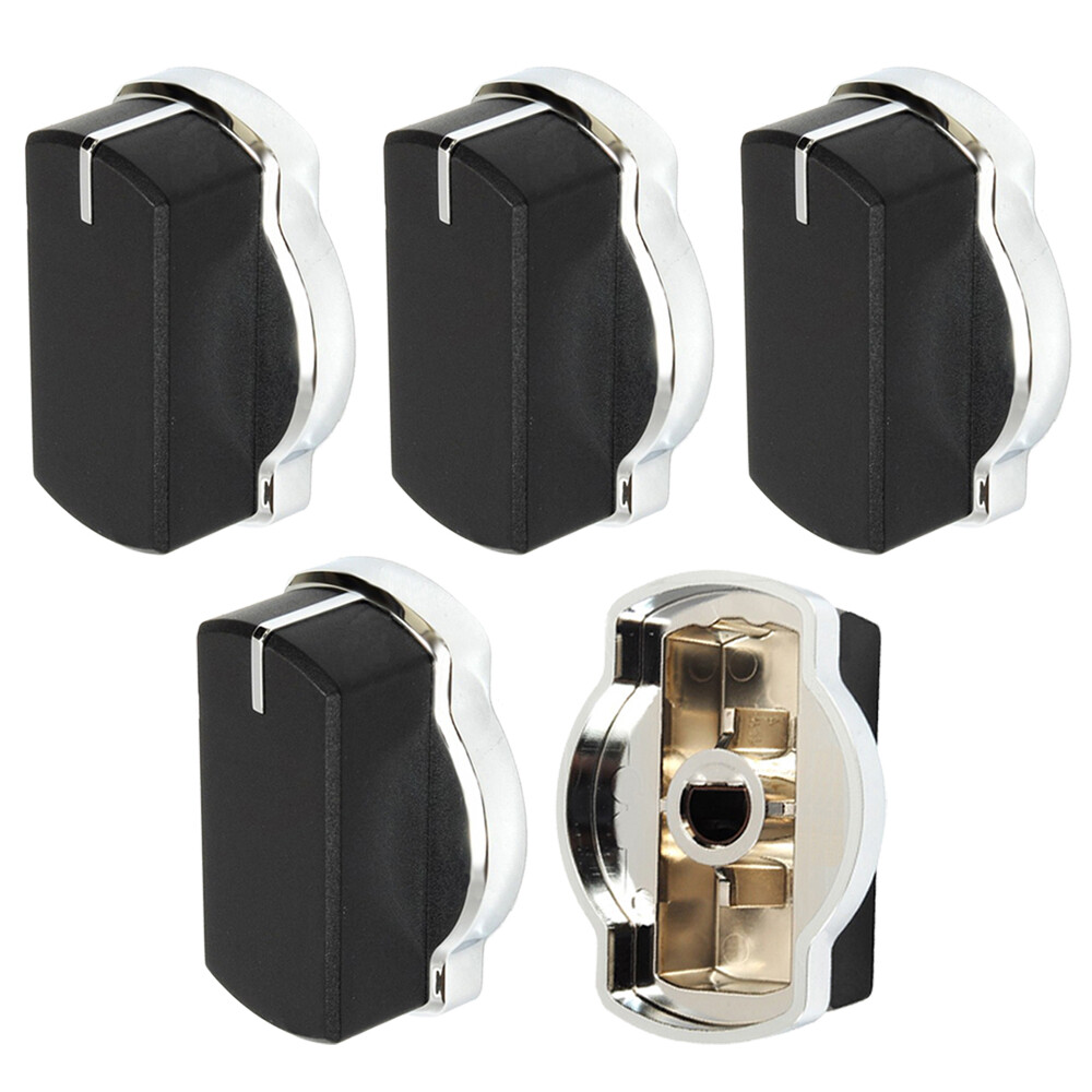 Knob Switch for BELLING Oven Hob Black Silver 444449505 CH60AX CH60R x 5