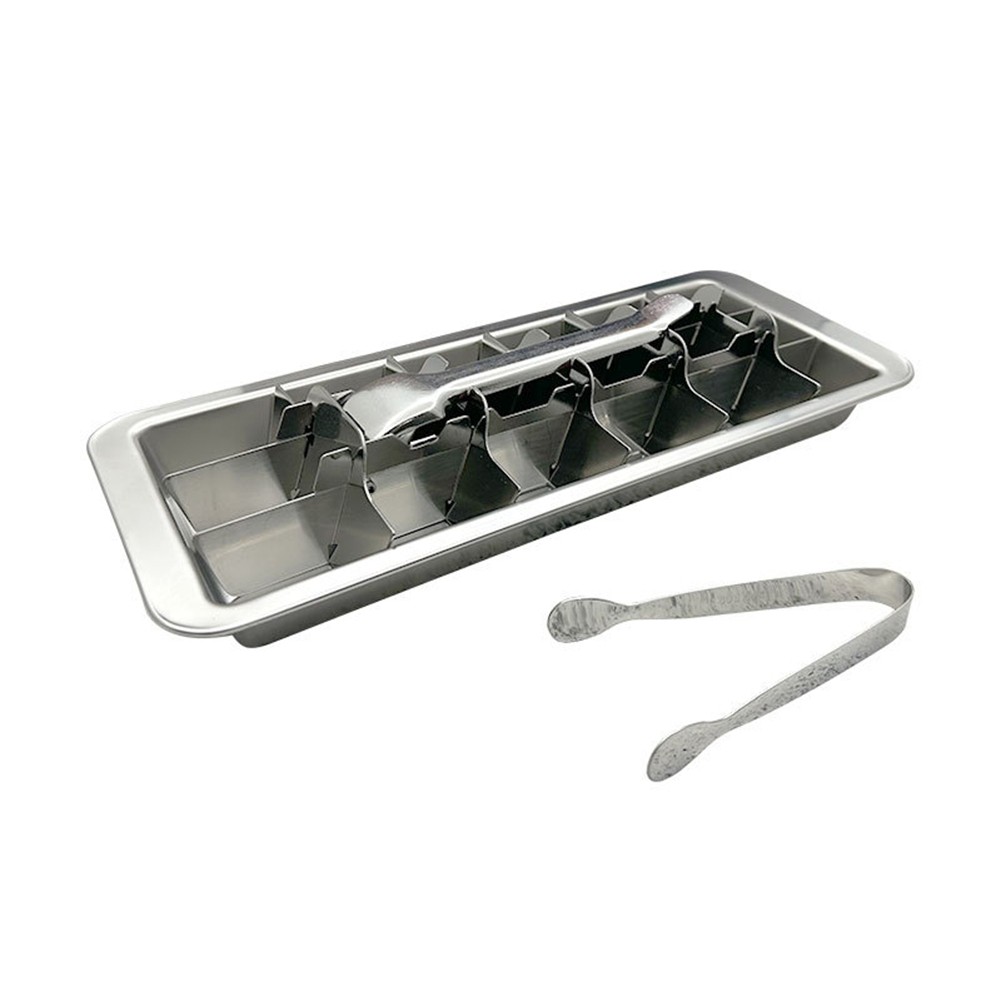 Stainless Steel Ice Tray Food-Grade Metal Ice Mold for Whiskey and9161