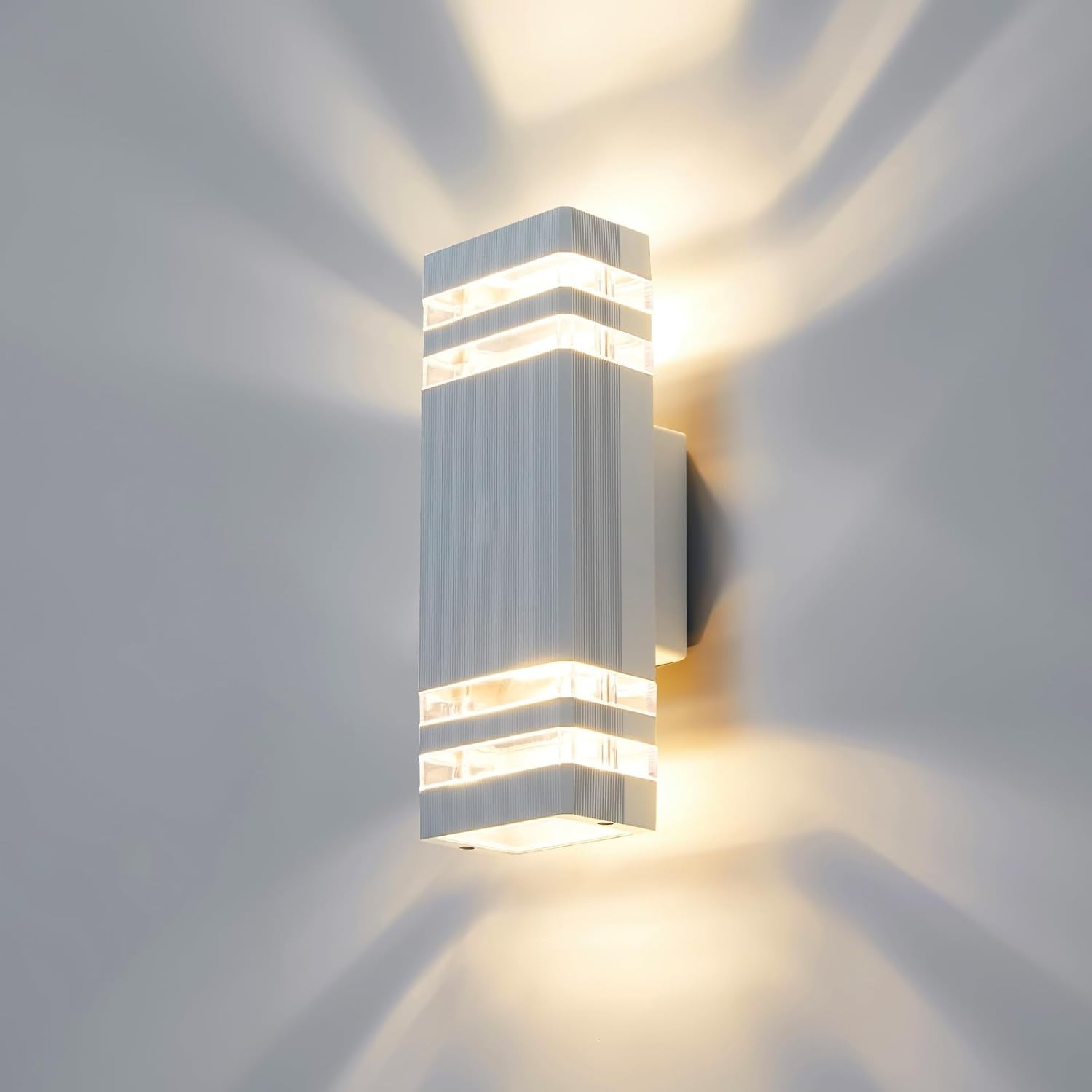 CELAVY Outdoor Wall Lights Mains Powered Outside Up Down Lights, IP65 LED Porch