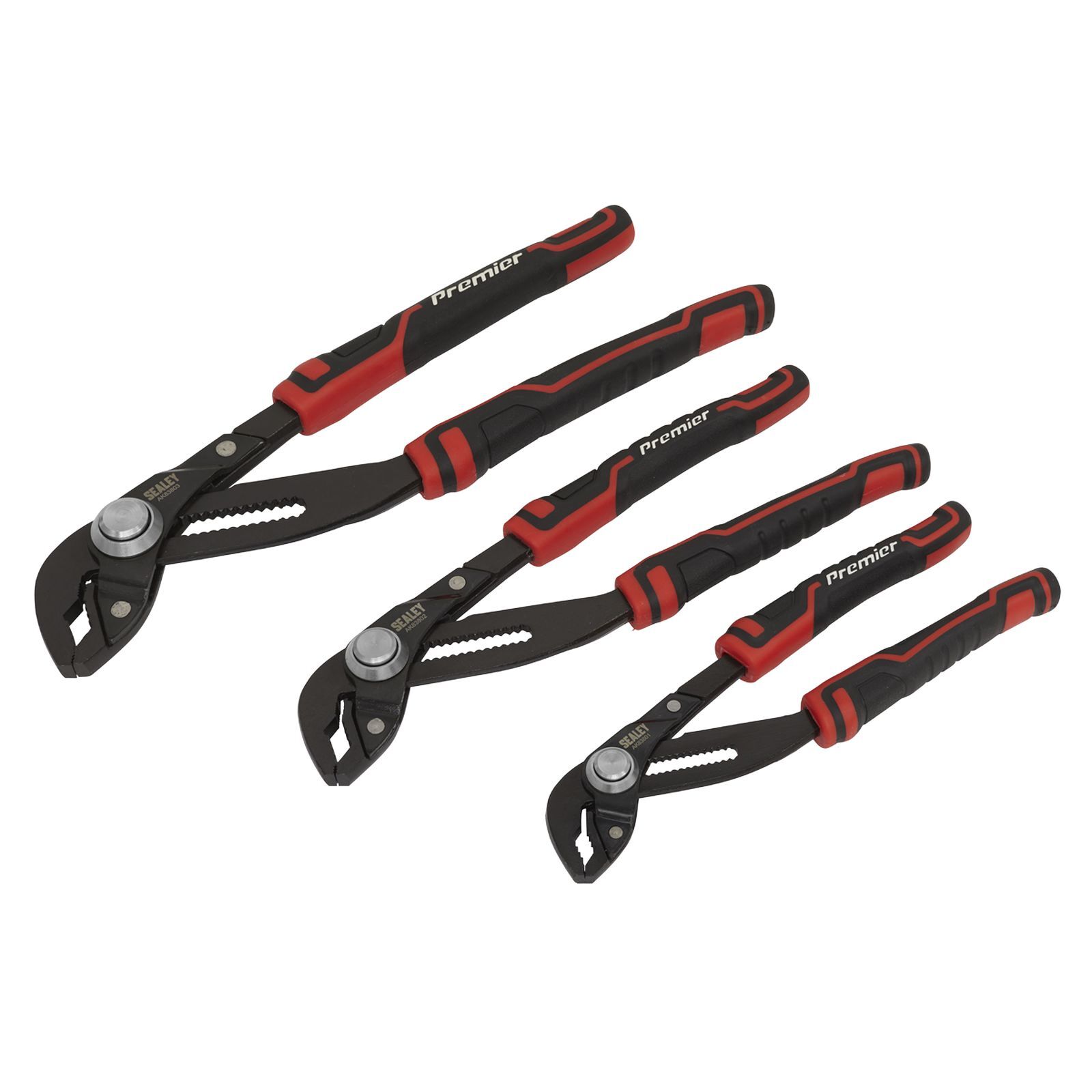 Sealey Water Pump Pliers Set 3 Pieces Quick Action - AK8380