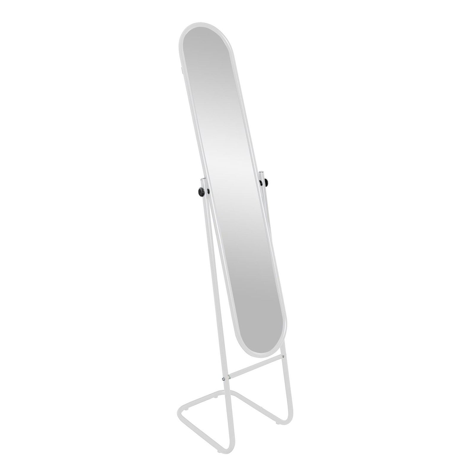 1x White 153cm x 30cm Round Full-Length Mirror Large Tall Standing Floor Mirrors