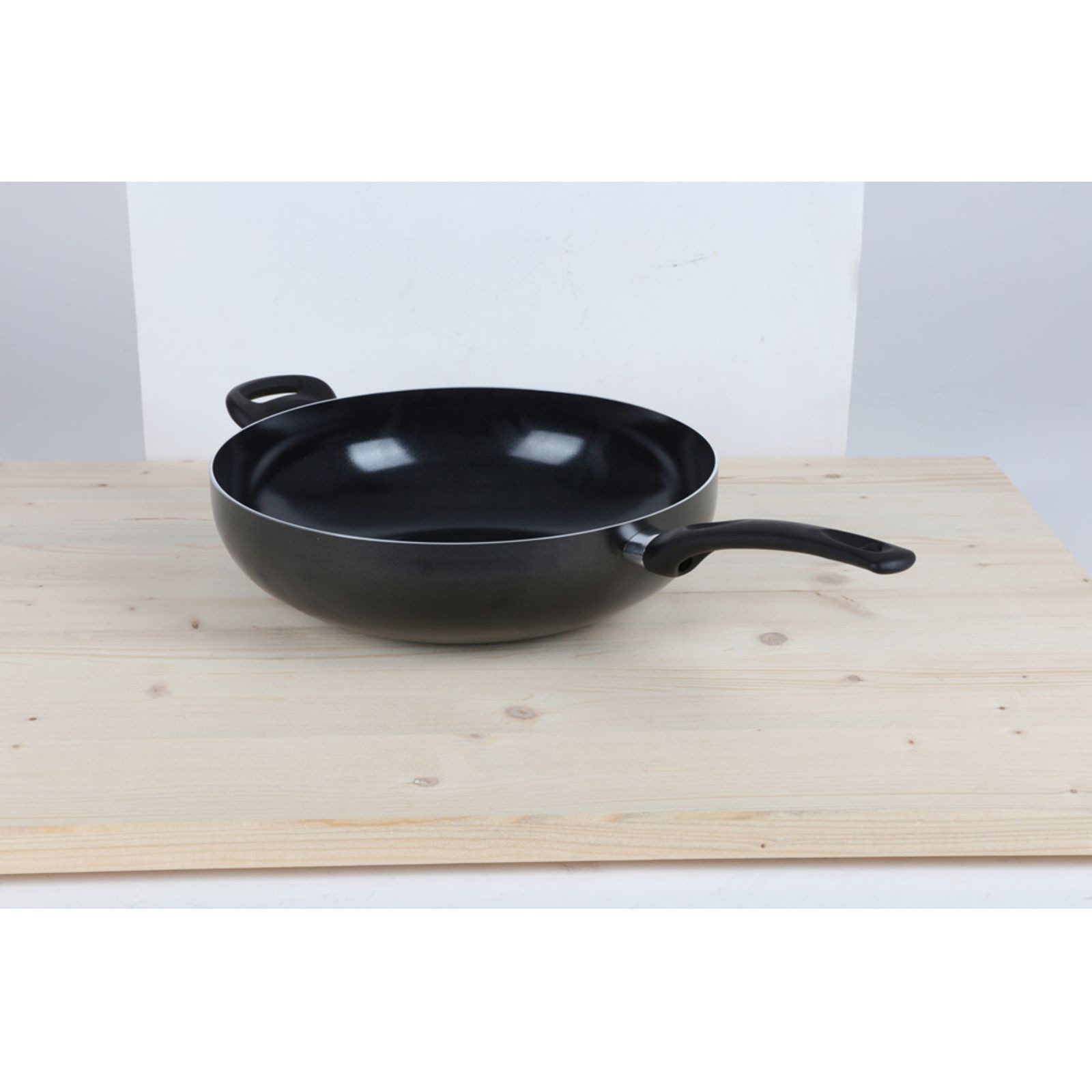 Wok Pan Frying Pan Wok PALERMO 32 Cm Ceramic Black – Induction Compatible