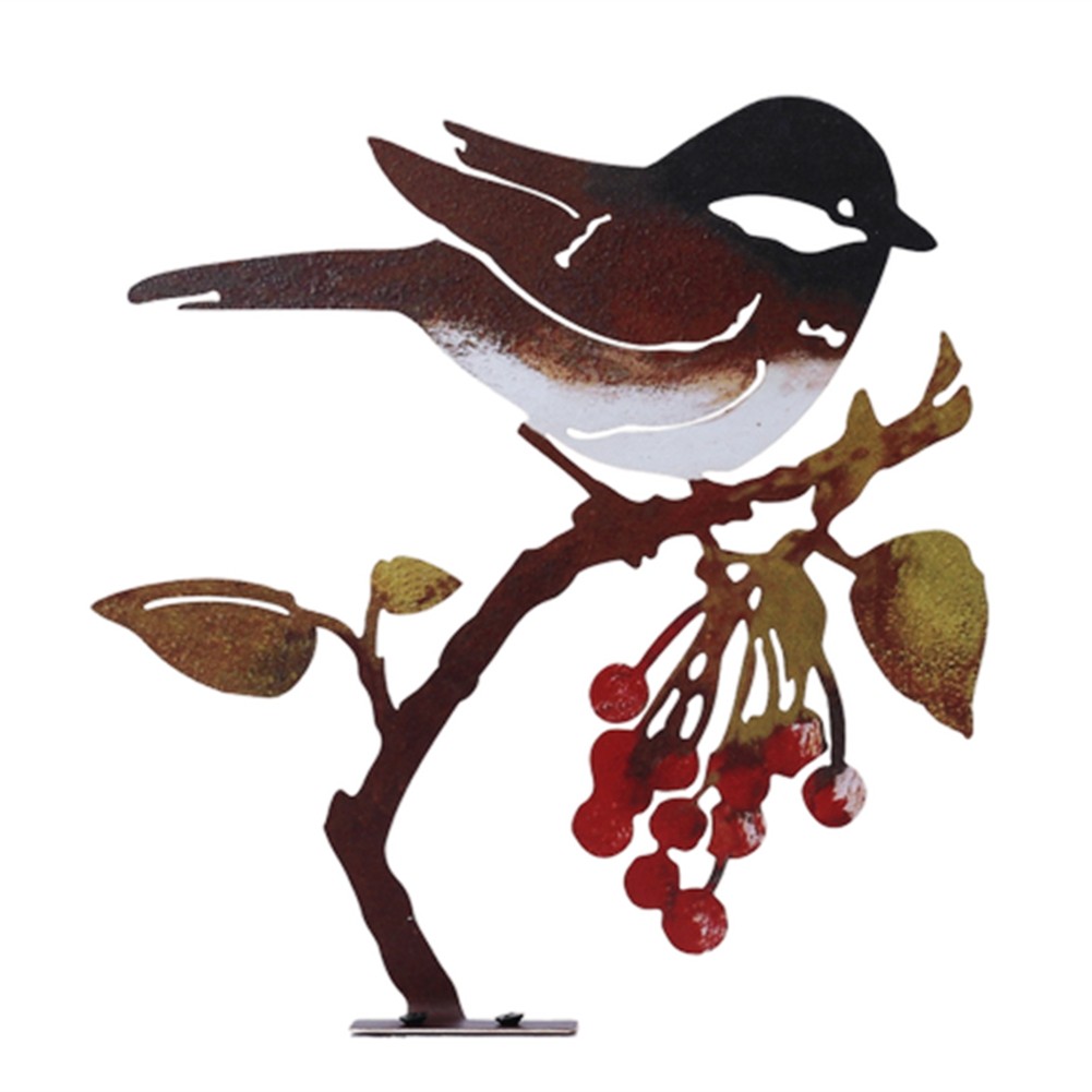 3X(Yard Sign Stake Metal Bird Decorative Garden Stakes,Lawn Outdoor9621