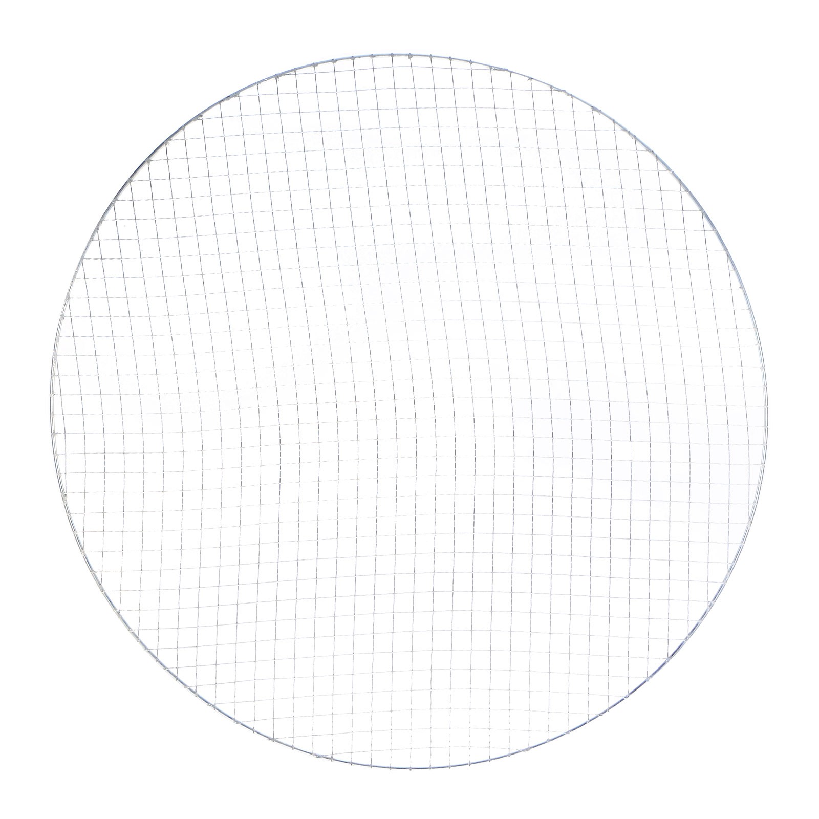 2pcs Round BBQ Grill Net 17.5" Dia Galvanized Iron Barbecue Mesh Mat