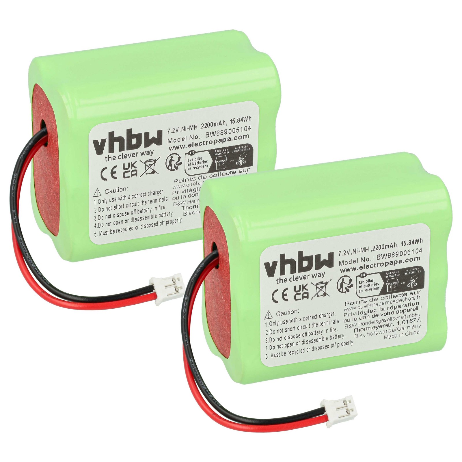 2x Battery for Ape Labs LightCan SE LightCan LightCan V2 2200mAh LED Spot Light