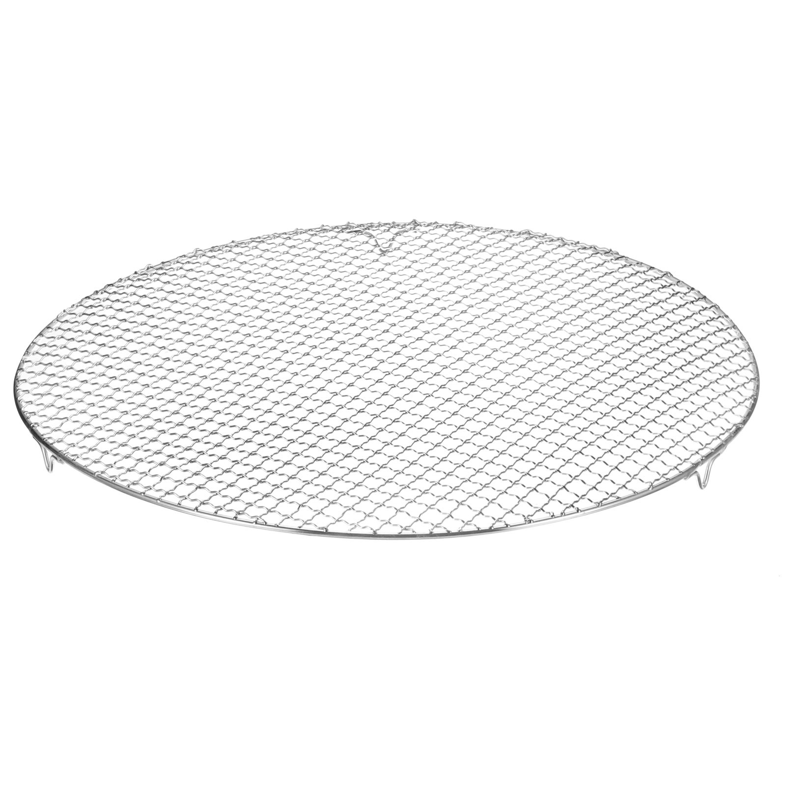 Round Cooking Rack 19" 201 Stainless Steel Barbecue Grill with 20mm Legs