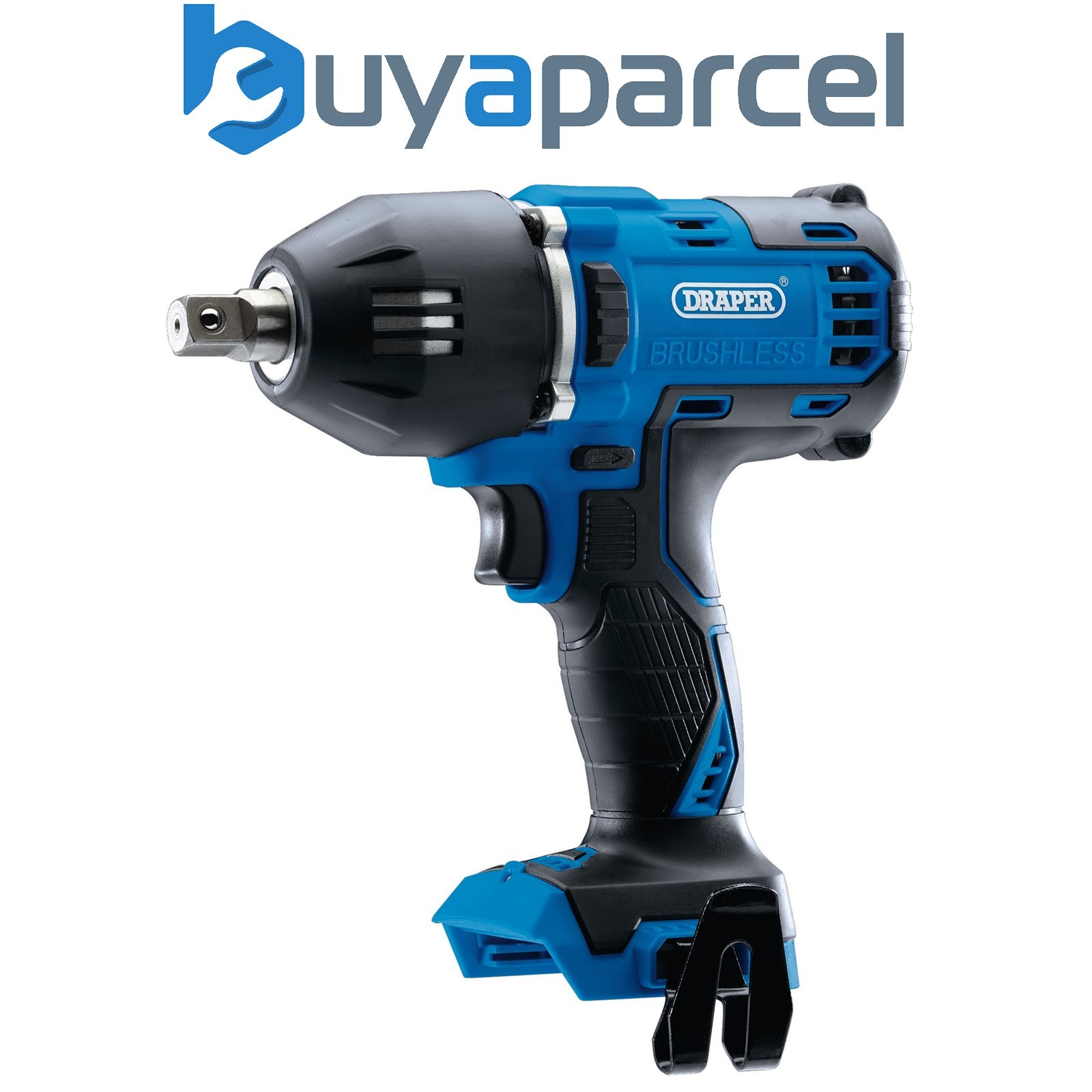 Draper 99250 D20 20V Brushless Mid-Torque Impact Wrench, 1/2" Sq. Dr., 400Nm (So