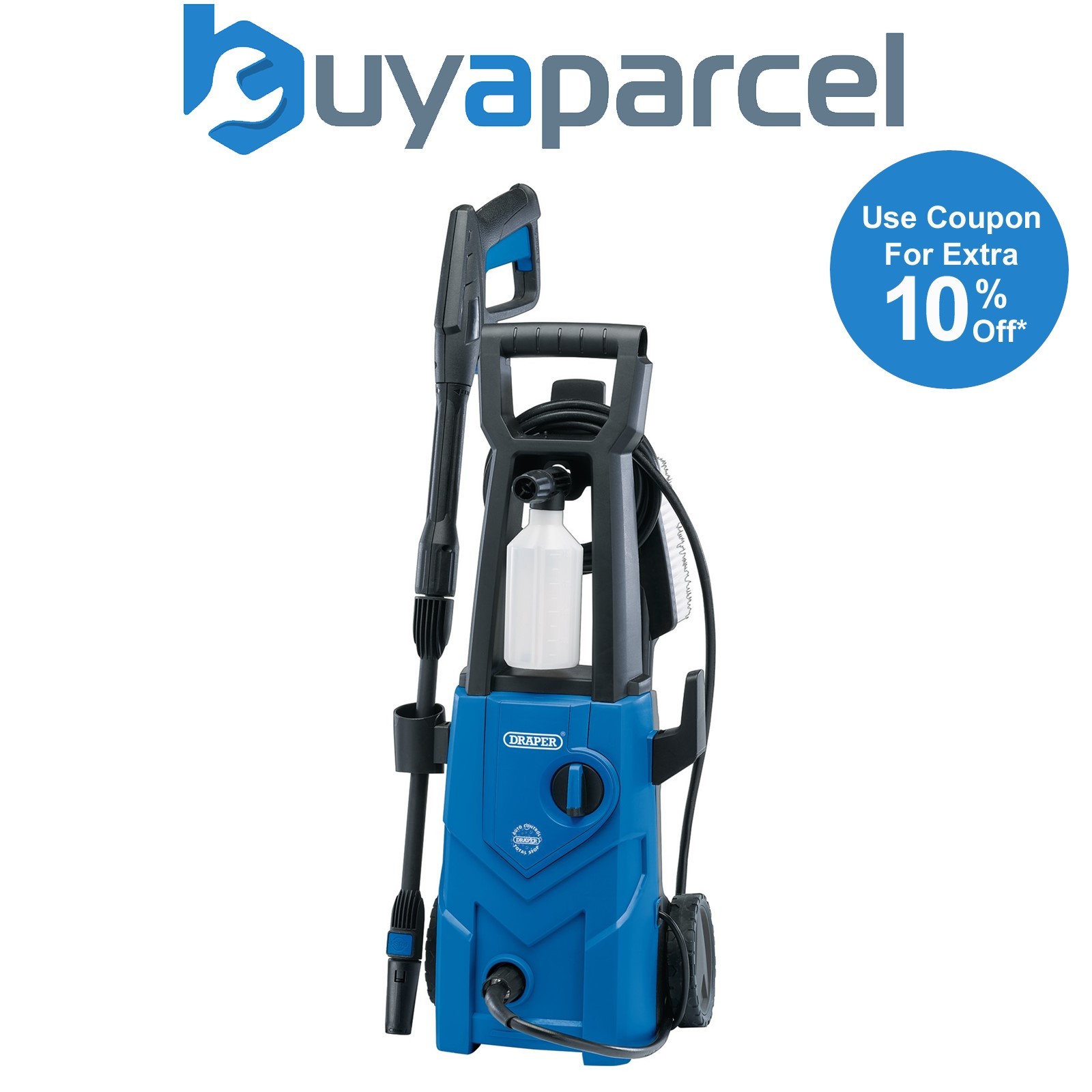 Draper 98676 Pressure Washer, 1600W, 135bar