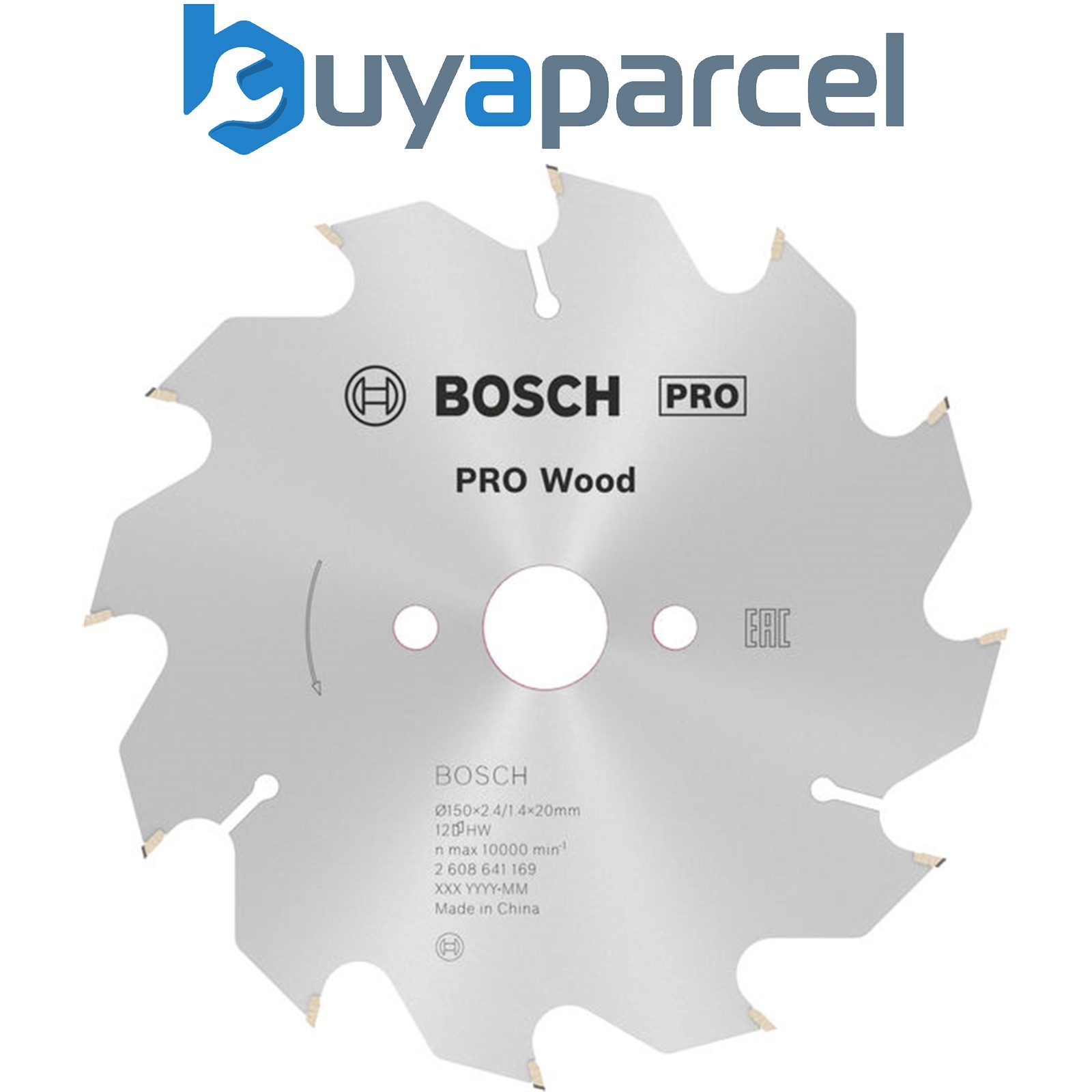 Bosch PRO Wood Circular Saw Blade 150 x 2.4 x 20 mm T12 2608641169