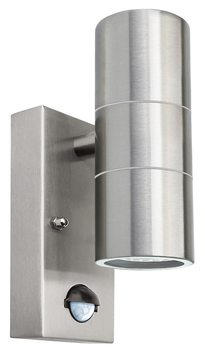 PIR Up Down Outdoor Wall Light Stainless Steel Light with Movement Sensor ZLC08