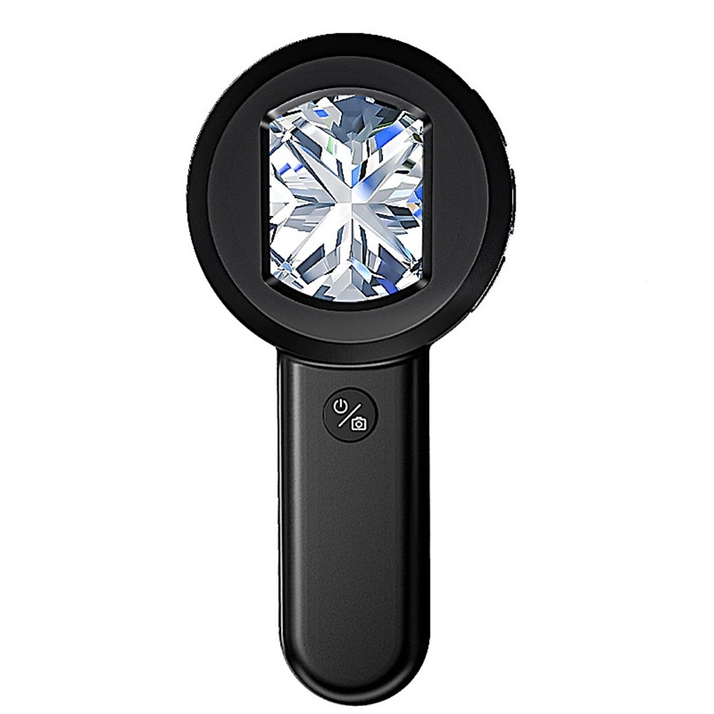 USB Charging 100X Reading Loupe with 8 LED Light Rechargeable Portable6351