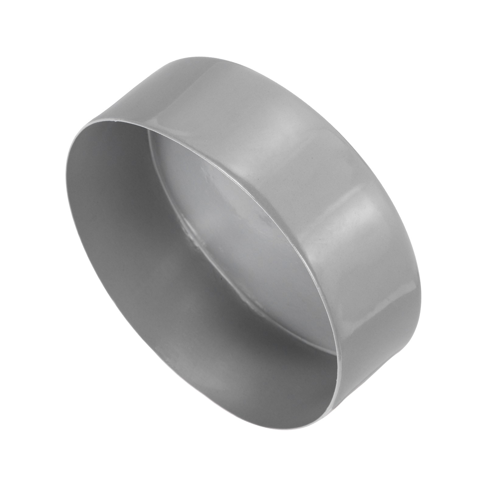 4pcs Rubber End Caps 150mm ID Vinyl Round Tube Bolt Cap Cover Dark Grey