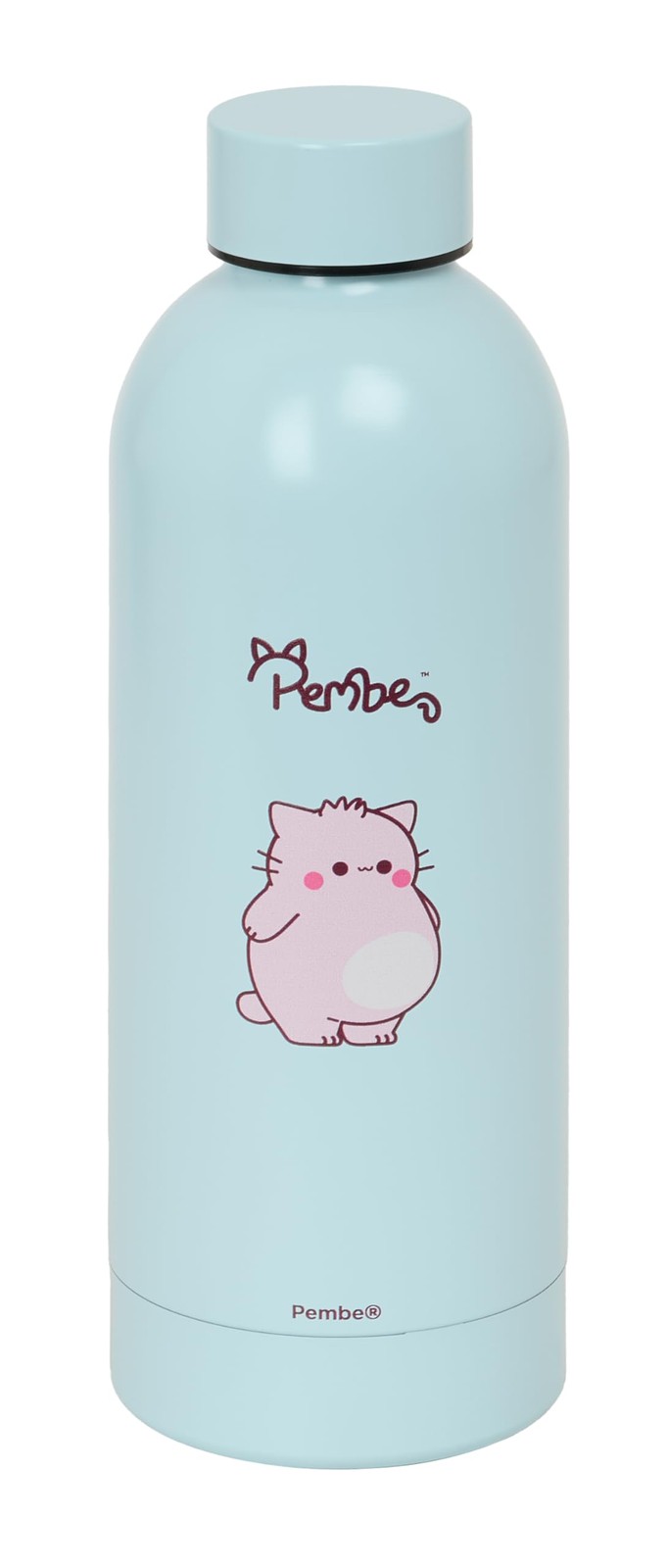 PEMBE THE PINK CAT – Thermal Bottle, Water Bottle, Stainless Steel, Double Insul