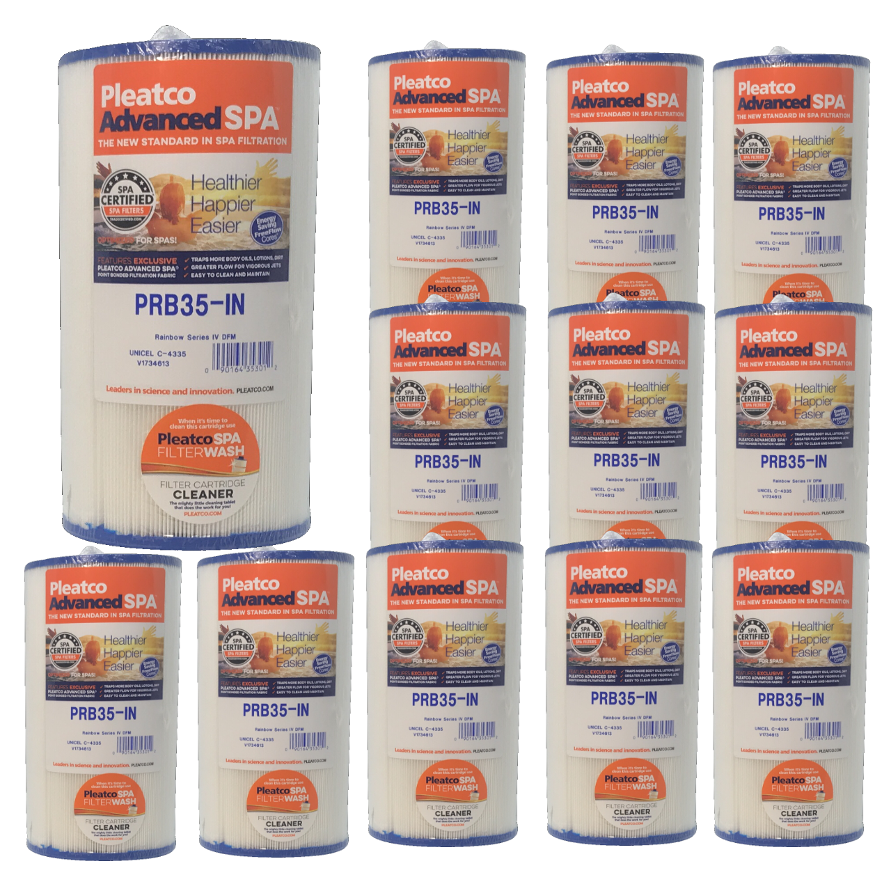 12 X PLEATCO PURE PRB35-IN FITS BEACHCOMBER SPAS C-4335 FILTER CARTIDGE HOT TUB