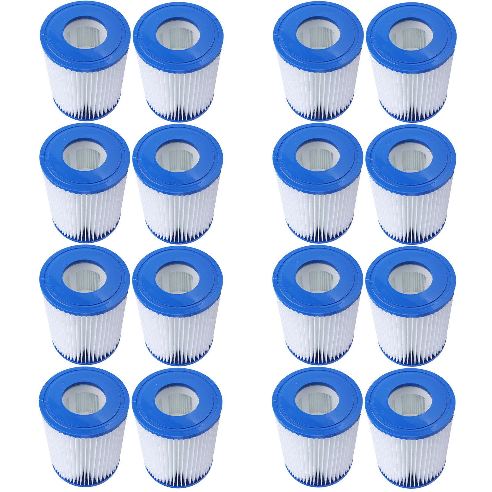 16 x Spa Filter Cartridges For Bestway Lay-Z Swimming Pools Spas Hot Tubs size 2
