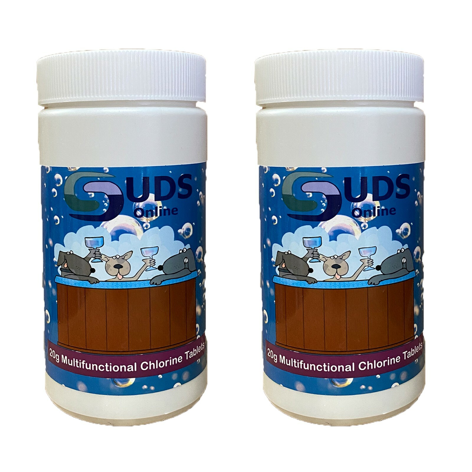 100 x 20g Multifunction Chlorine Tablets Swimming Pool Hot Tub Spa