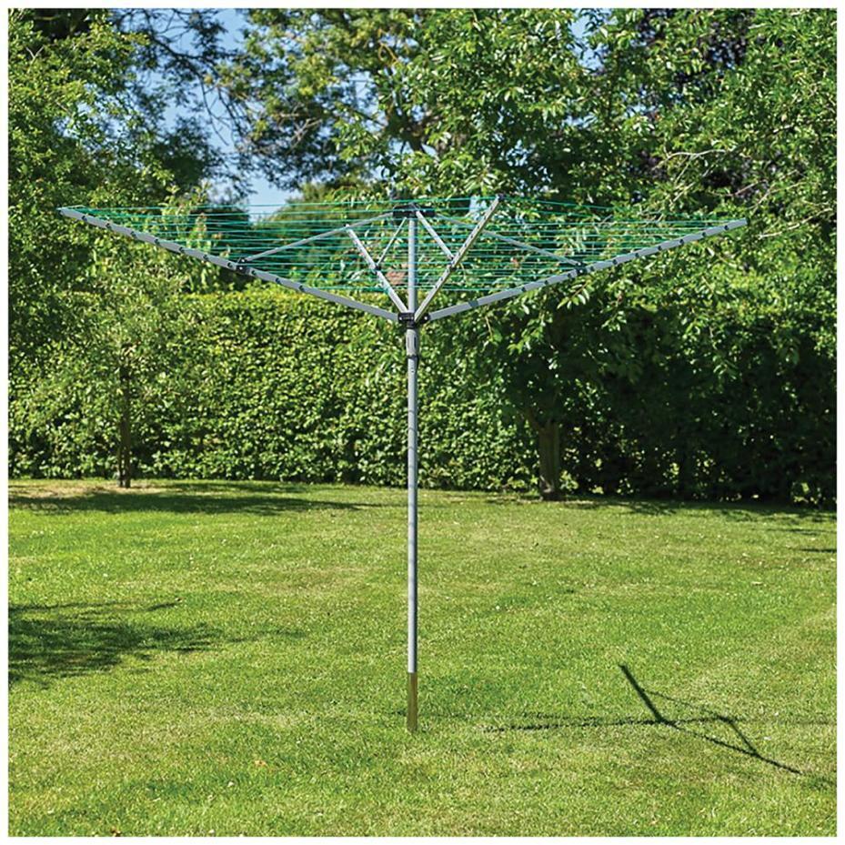 50m 4 Arm Rotary Clothes Airer / Dryer - HCL100